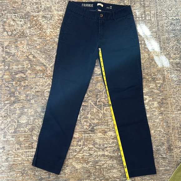 J.Crew “Frankie” chino pants. Navy. Size 2. 26 inch inseam - Picture 4 of 4